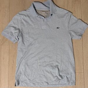 Vineyard Vines Light Blue Polo with Whale Emblem